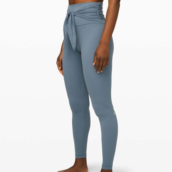 Lululemon Align Pant 28" Wrap Waist Blue Charcoal Size 2 - Picture 1 of 3